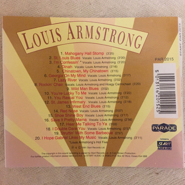 Louis Armstrong : The Guvnor (CD, Comp)