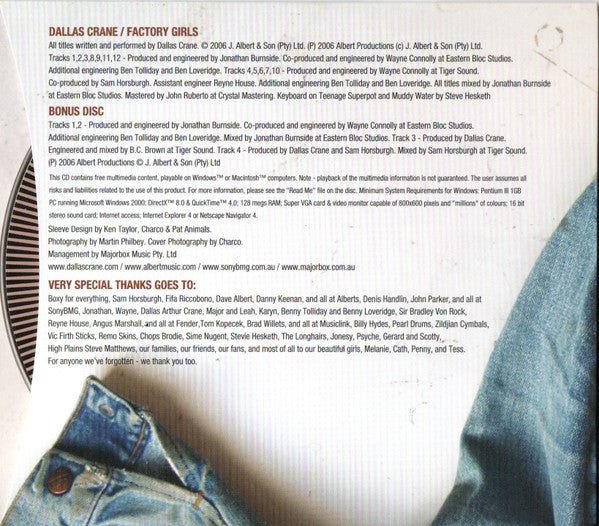 Dallas Crane : Factory Girls (2xCD, Album, Enh, Ltd, Dig)