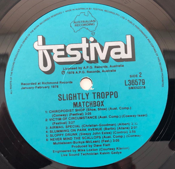 Matchbox* : Slightly Troppo (LP, Album)