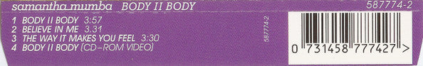 Samantha Mumba : Body II Body (CD, Single, Enh)