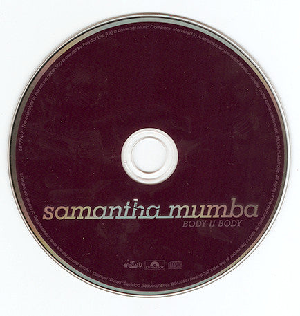 Samantha Mumba : Body II Body (CD, Single, Enh)