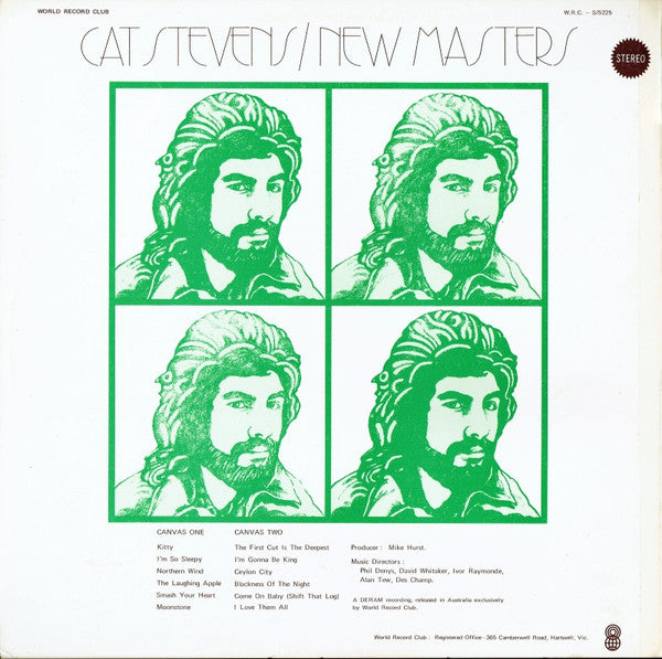 Cat Stevens : New Masters (LP, Album, Club, RE, 2nd)