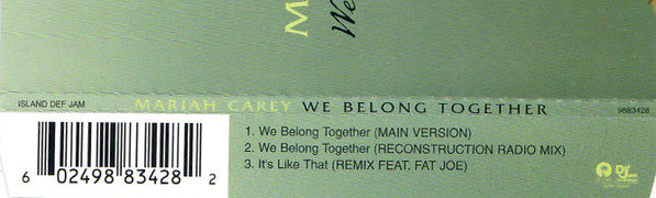Mariah Carey : We Belong Together (CD, Single, Ltd)