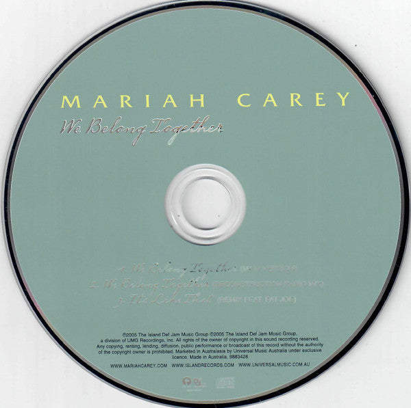Mariah Carey : We Belong Together (CD, Single, Ltd)