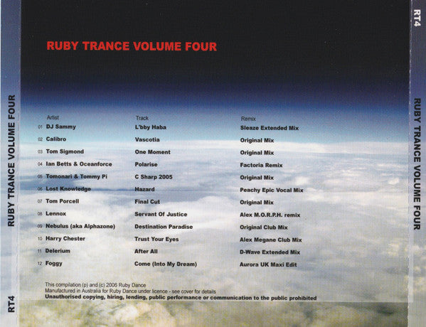 Various : Ruby Trance Volume Four (CD, Comp, Mixed)