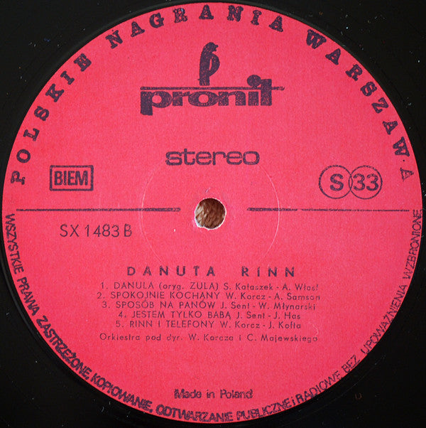 Danuta Rinn : Danuta Rinn (LP, Album)