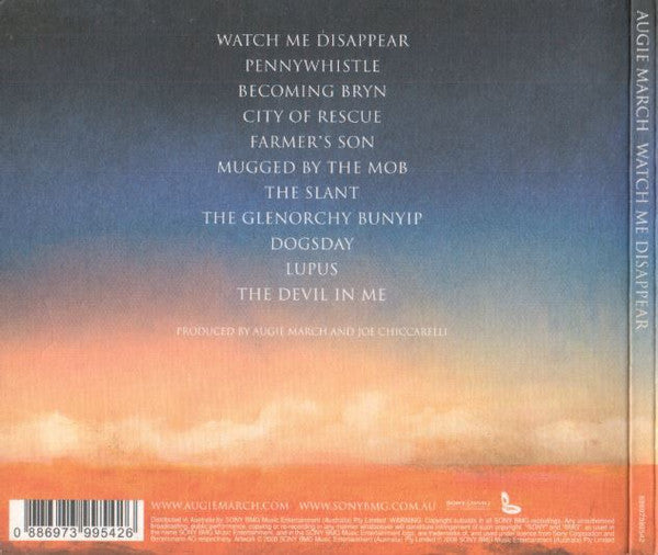 Augie March : Watch Me Disappear (CD, Album, Dig)