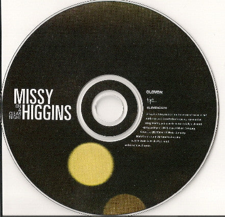 Missy Higgins : On A Clear Night (CD, Album + DVD-V + Ltd, Tou)