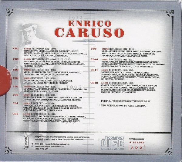 Enrico Caruso : The Complete Recordings: Recorded 1902-1920 (12xCD, Comp)