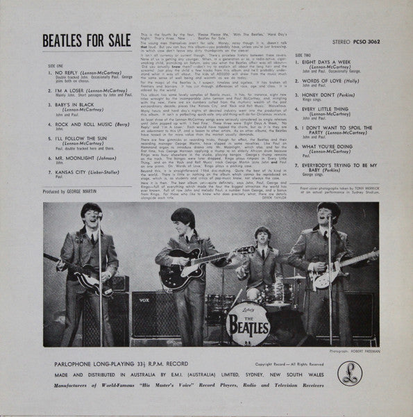 The Beatles : Beatles For Sale (LP, Album, RE)