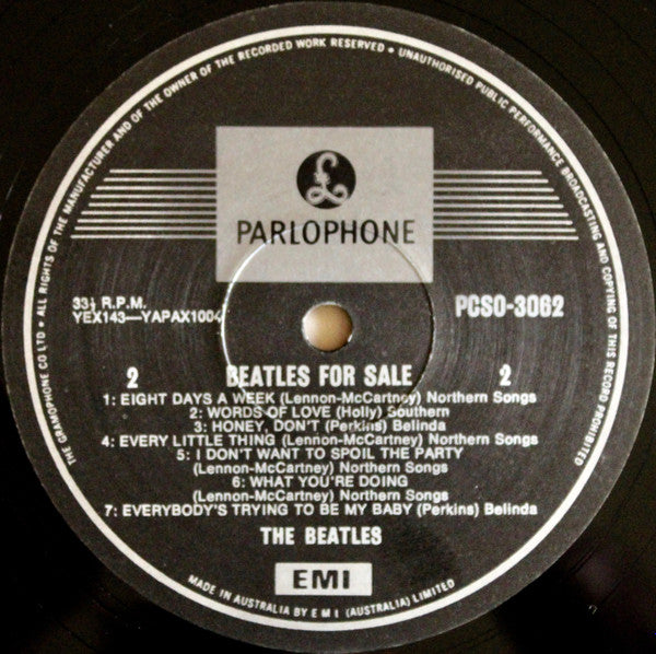 The Beatles : Beatles For Sale (LP, Album, RE)