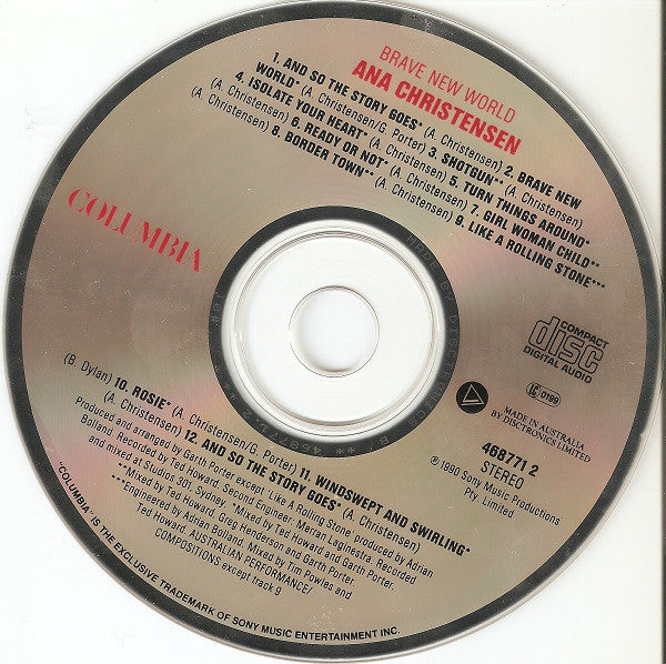 Ana Christensen : Brave New World (CD, Album, RE)