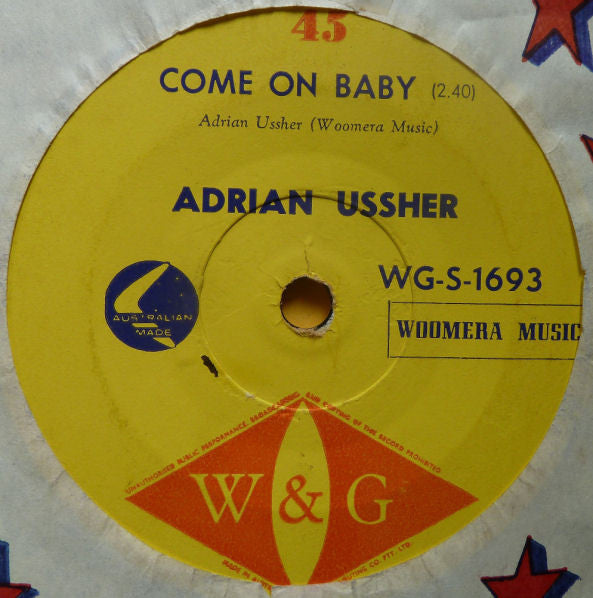 Adrian Ussher : Come On Baby (7", Single)