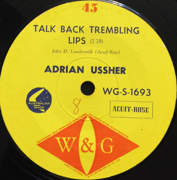Adrian Ussher : Come On Baby (7", Single)
