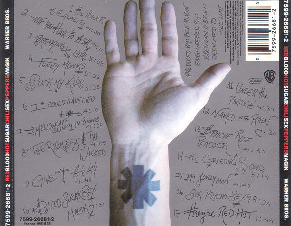 Red Hot Chili Peppers : Blood Sugar Sex Magik (CD, Album, RP)