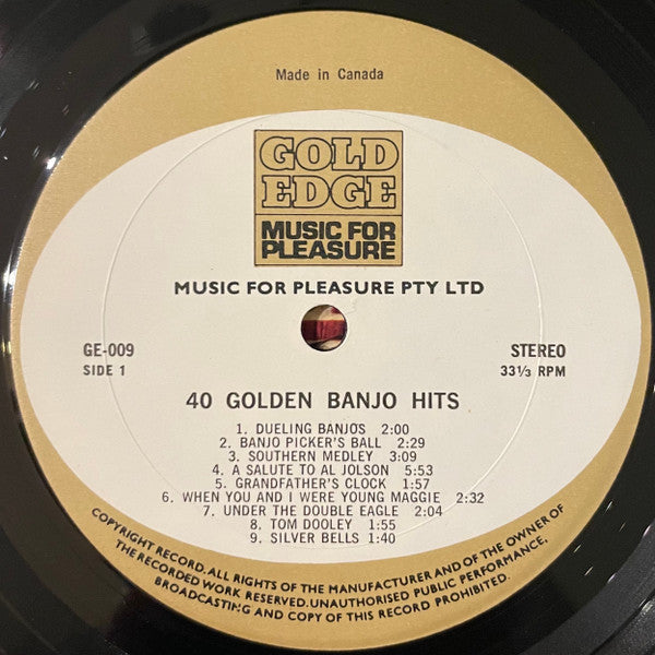Maurice Bolyer : 40 Golden Banjo Hits (LP)