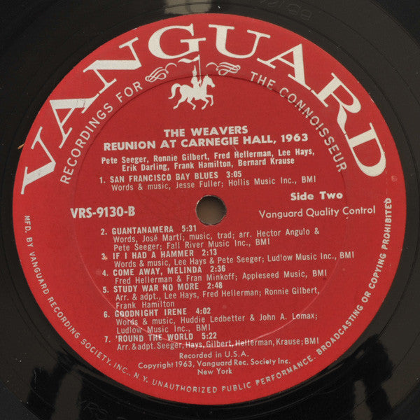 The Weavers : Reunion At Carnegie Hall - 1963 (LP, Mono)