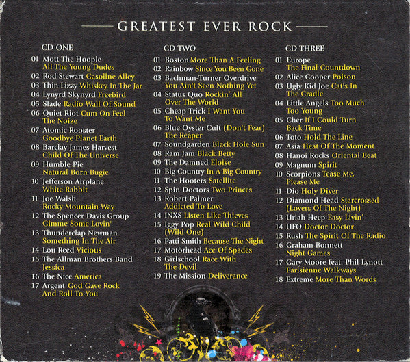 Various : Greatest Ever! Rock The Definitive Collection (3xCD, Comp)