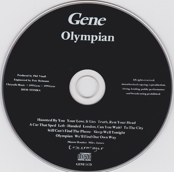 Gene : Olympian (CD, Album)