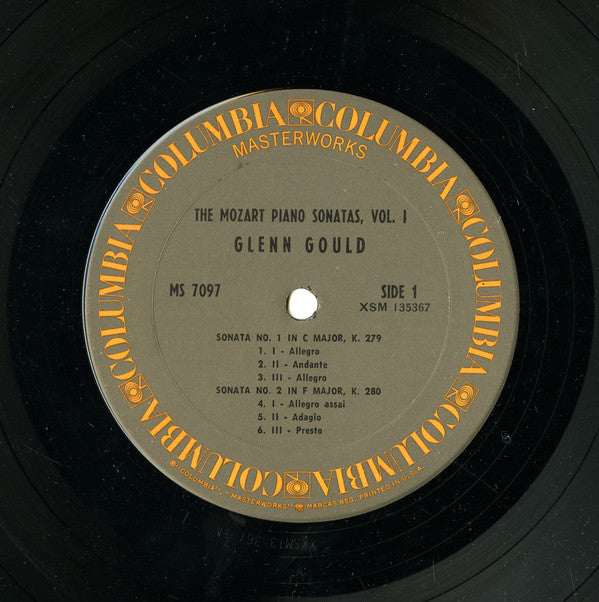 Glenn Gould - Wolfgang Amadeus Mozart : The Mozart Piano Sonatas Vol. 1 (The Early Sonatas, Nos. 1-5) (LP, RE)
