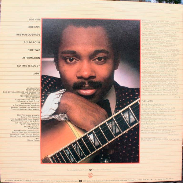 George Benson : Breezin' (LP, Album)