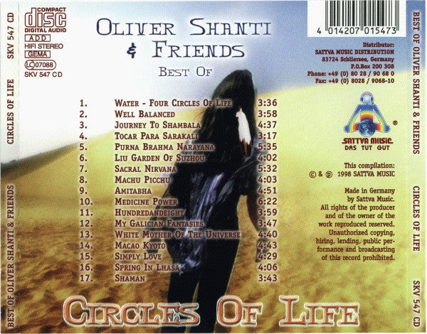 Oliver Shanti & Friends : Best Of - Circles Of Life (CD, Comp)