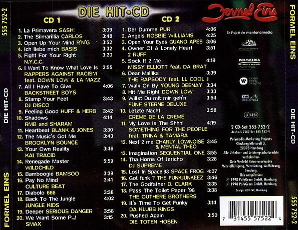 Various : Formel Eins - Die Hit-CD (2xCD, Comp)