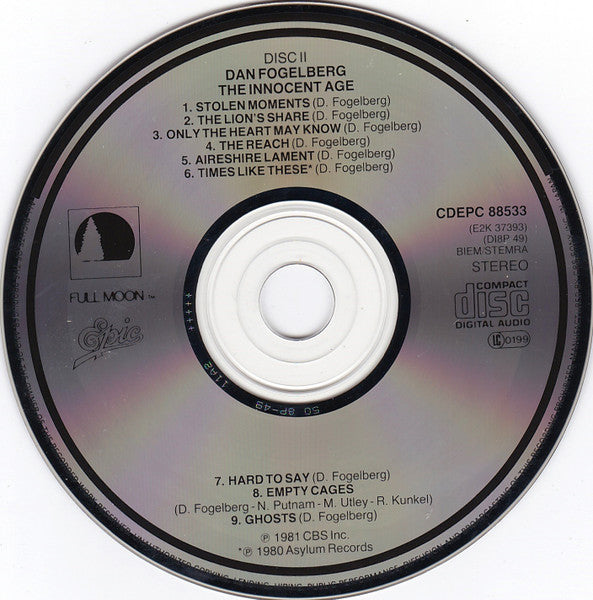Dan Fogelberg : The Innocent Age (2xCD, Album, RE)