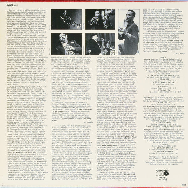 Harry Arnold & Quincy Jones And The Swedish Radio Studio Orchestra*, Quincy Jones, Coleman Hawkins, Benny Bailey, Lucky Thompson, Nat Adderley : The Midnight Sun Never Sets (LP, Comp)