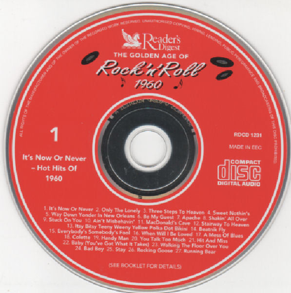 Various : The Golden Age Of Rock 'n' Roll - 1960 (3xCD, Comp)