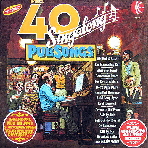 Unknown Artist : 40 Singalong Pub Songs (LP, Album, Comp, Ltd, Gat)