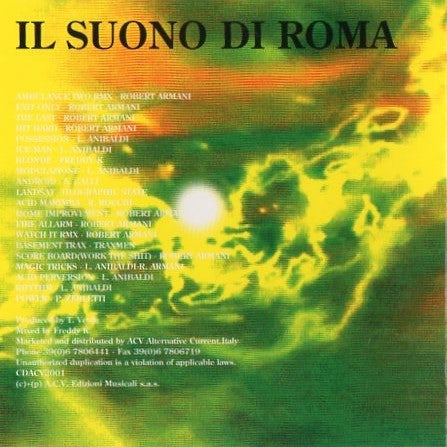 Freddy K : Il Suono Di Roma (CD, Mixed)