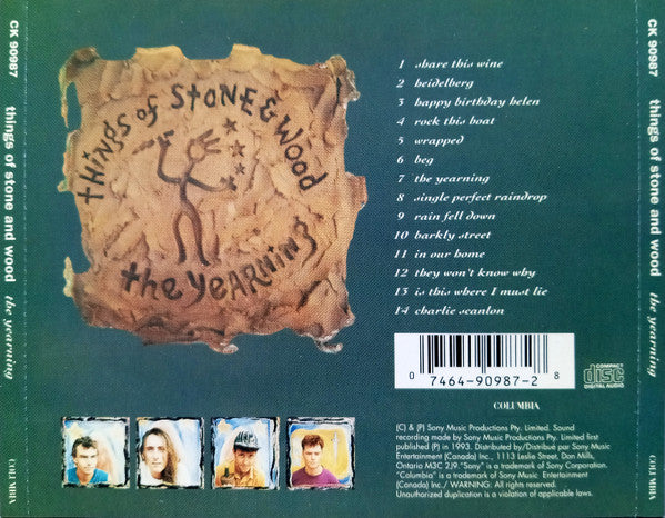 Things Of Stone & Wood : The Yearning (CD, Album)