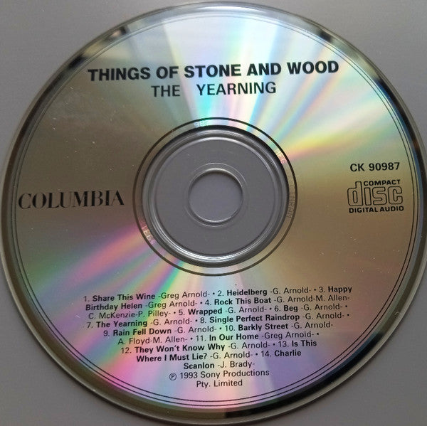 Things Of Stone & Wood : The Yearning (CD, Album)