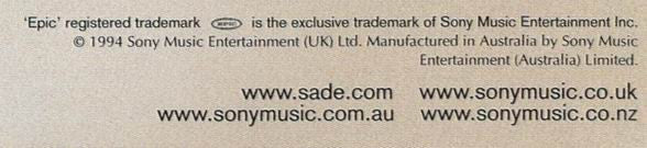 Sade : The Best Of Sade (CD, Comp, RE)
