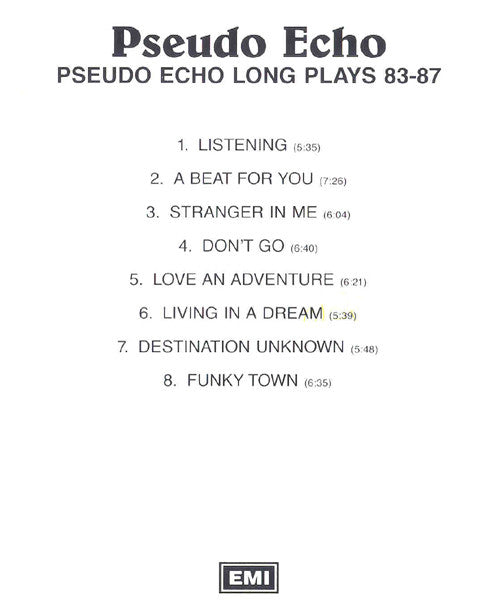Pseudo Echo : Long Plays 83-87 (CD, Comp, RE)