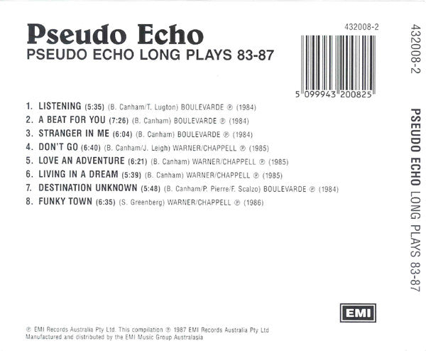 Pseudo Echo : Long Plays 83-87 (CD, Comp, RE)