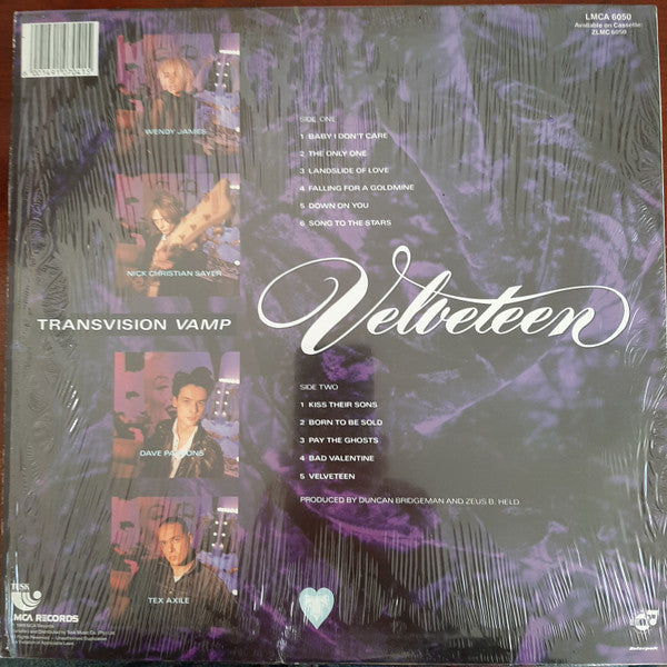 Transvision Vamp : Velveteen (LP, Album)