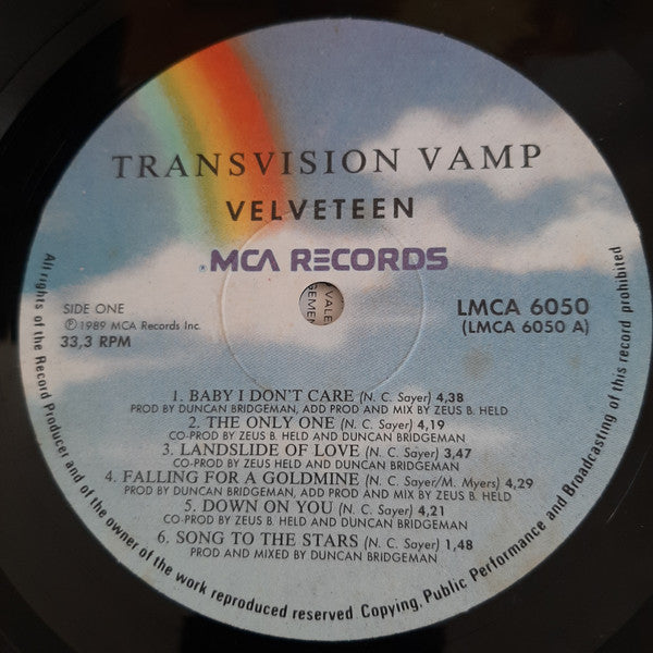 Transvision Vamp : Velveteen (LP, Album)