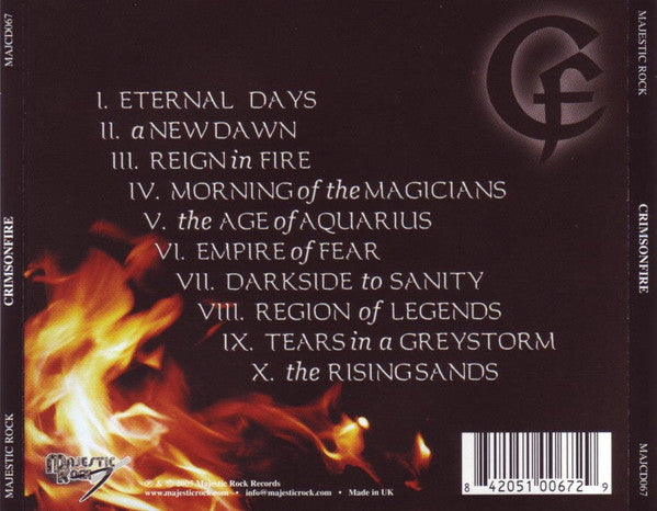 Crimsonfire : Crimsonfire (CD, Album)