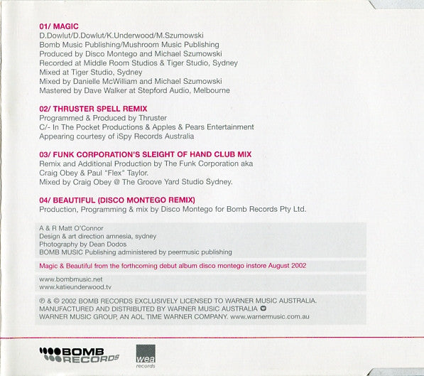 Disco Montego Featuring Katie Underwood : Magic (CD, Single)