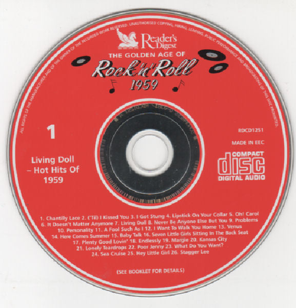 Various : The Golden Age Of Rock ’N’ Roll 1959 (3xCD, Comp)