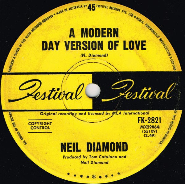 Neil Diamond : Brother Love's Travelling Salvation Show (7")