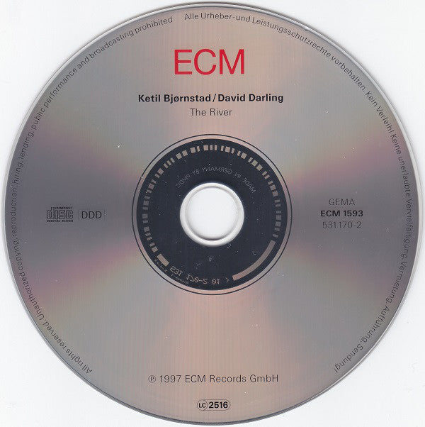 Ketil Bjørnstad / David Darling : The River (CD, Album)