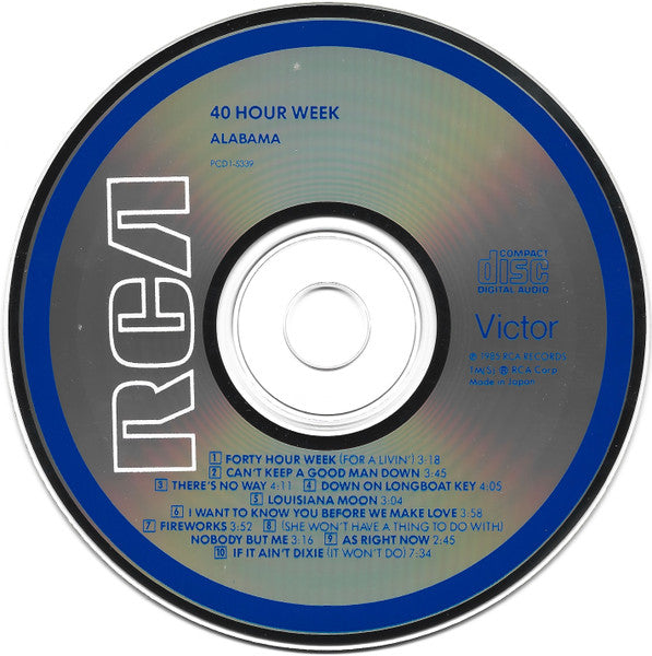 Alabama : 40 Hour Week (CD, Album)