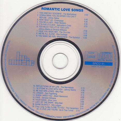 Various : Romantic Love Songs (CD, Comp)