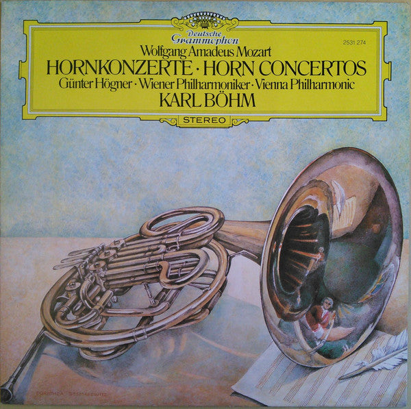 Wolfgang Amadeus Mozart, Günter Högner, Wiener Philharmoniker, Karl Böhm : Hornkonzerte - Horn Concertos (LP)
