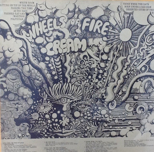Cream (2) : Wheels Of Fire (2xLP, Album)