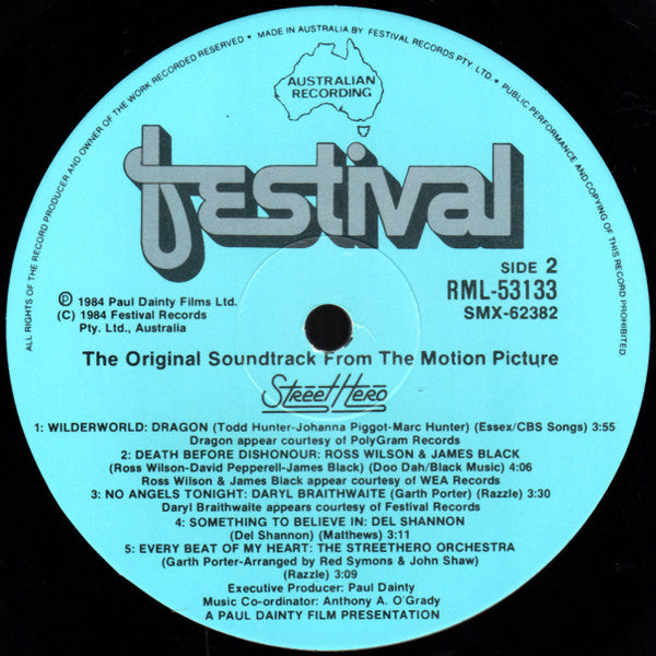 Various : Street Hero (The Original Soundtrack From The Motion Picture) (LP, Album, Gat)