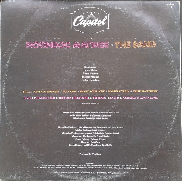 The Band : Moondog Matinee (LP, Album)